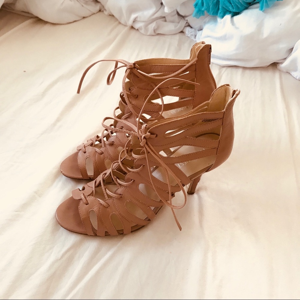 Lace Up Heels - Picture 2 of 5